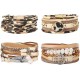 Leopard Bracelets For Women Tree Of Life Leather Bracelet Multilayer Wide Leather Wrap Bracelet Leopard Bracelets For Women Tree Of Life Leather Bracelet Multilayer Wide Leather Wrap Bracelet